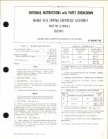 Overhaul Instructions with Parts Breakdown for Brake Feel Spring Cartridge Assembly Part No. 9-24905-5