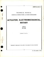 Overhaul Instructions with Parts Breakdown for Electromechanical Rotary Actuator - Part HYLC 7684 