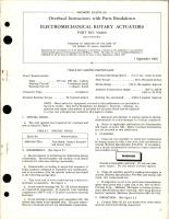 Overhaul Instructions with Parts Breakdown for Electromechanical Rotary Actuators - Part 700200