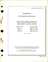 Overhaul Instructions for Linear Actuators LA 2015-7, LA 2015-8, LA 2015-9, LA 2015-10 