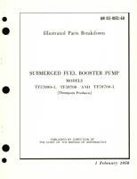 Overhaul Instructions for Submerged Fuel Booster Pump Models TF5700, TF59700, and TF59700-1