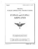 Pilot's Flight Operating Instructions for P-39N-O and P-39N-1