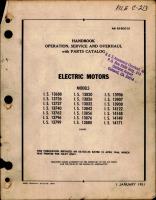 Operation, Service, and Overhaul with Parts Catalog for Electric Motors 