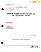 Exterior Finishes, Insignia and Markings for USAF Aircraft - Change - 11