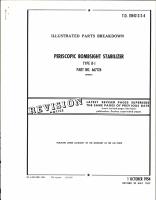 Illustrated Parts Breakdown for Periscopic Bombsight Stabilizer Type B-1 Part No. 667126