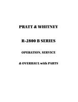 Operation, Service, & Overhaul Manual with Parts Catalog for R-2800 B Series