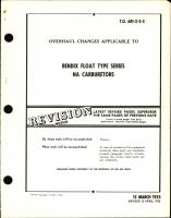 Overhaul Changes Applicable to Bendix Float Type Series NA Carburetors