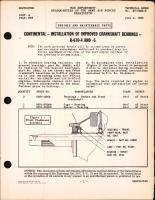 Installation of Improved Crankshaft Bearings - R-670-4 and R-670-5 Engines