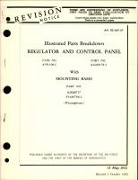 Illustrated Parts Breakdown for Regulator & Control Panel - Type AVP-109-C - Part A24A9178-3, Mounting Bases - Parts A28A8727 - P14A9766-2 