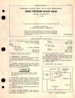 Overhaul Instructions with Parts Breakdown for Surge Pressure Relief Valve Part No. 6177 and 6177-1