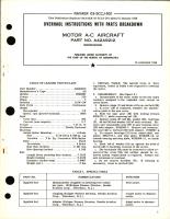 Overhaul Instructions with Parts Breakdown for Motor A-C Aircraft - Part A42A9212