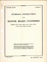 Overhaul Instructions for Bendix Master Brake Cylinders