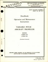 Operation and Maintenance Instructions for Variable Pitch Propeller - Model 43H60-359 and 43H60-383