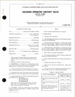 Overhaul Instructions with Parts Breakdown for Solenoid Operated Shutoff Valve Part No. 8-U-8009