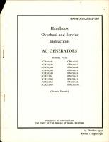 Overhaul and Service Instructions for AC Generators 