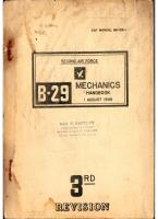 B-29 Mechanics Handbook, Second Air Force, 3rd Revision