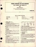 Overhaul Instructions with Parts Breakdown for Tank Sequence- Oil Valve Assembly - U-8990-1