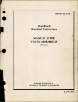 Overhaul Instructions for Manual Slide Valve Assemblies