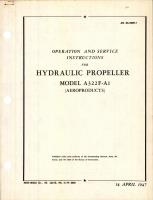 Operation and Service Instructions for Hydraulic Propeller