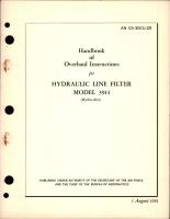 Overhaul Instructions for Hydraulic Line Filter - Model 3914