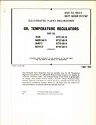 Illustrated Parts Breakdown for Airesearch Oil Temperature Regulators