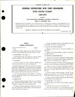 Overhaul Instructions with Parts Breakdown for Rotor Coupling Assembly - S1565-61174 