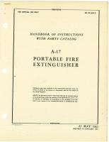 Handbook of Instructions with Parts Catalog for A-17 Portable Fire Extinguisher