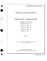 Illustrated Parts Breakdown for Injection Carburetor Model PD-12K18, 291496, 391721, 291794, 391836, 391847 