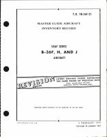 Master Guide Aircraft Inventory Record for B-36F, H, and J Aircraft