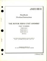 Overhaul Instructions for Tail Rotor Servo Unit Assembly - Parts S1665-61614, S1665-61614-1, and S1665-61614-4