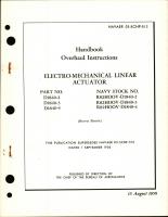 Overhaul Instructions for Electro-Mechanical Linear Actuator Parts D1840-2, D1840-3 and D1840-4