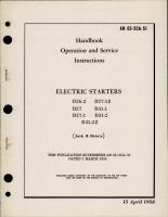 Operation and Service Instructions for Electric Starters - D26-2, D27, D27-1, D27-1Z, D31-1, D31-2 and D31-2Z
