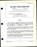 Change Notice for Parts for North American B-25 Aircraft