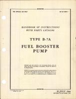 Handbook of Instructions with Parts Catalog for Type B-7A Fuel Booster Pump