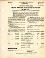 Modification of Type C-2 One Man Parachute Life Raft Pack