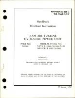 Overhaul Instructions for Ram Air Turbine Hydraulic Power Unit - Part 549984-1