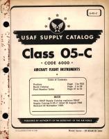 USAF Supply Catalog Class 05-C Code 6000 for Aircraft Flight Instruments