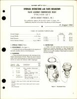 Overhaul Instructions with Parts Breakdown for Valve Assembly - Thermostatic Relief - U-4150, U-4151-1, and U-4150-2 