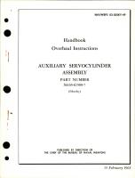 Overhaul Instructions for Auxiliary Servocylinder Assembly - Part S6165-61500-7