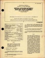 Overhaul with Parts Breakdown for Motor Actuated Butterfly Shut-Off Valve Assembly - Parts 121535 and 121535-1 