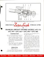Operation of Zero-Lash Hydraulic Lifters in Franklin Engine Models 4AC-176, 4AC-199, 6AC-264, 6AC-298, and 12AC-806