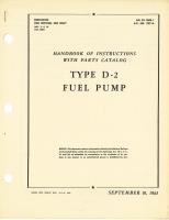 Handbook of Instructions with Parts Catalog for Type D-2 Fuel Pump