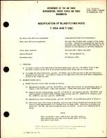 Modification of Blind Flying Hood For T-28A and T-28D