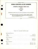 Overhaul Instructions with Parts Breakdown for Pneumatic Emergency Brake Valve - 891736