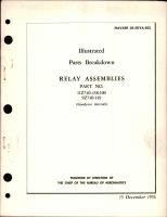 Illustrated Parts Breakdown for Relay Assemblies - Parts 11Z740-458-100 and 9Z740-149 