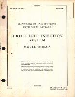 Handbook of Instructions with Parts Catalog for Direct Fuel Injection System Model 58-18-A1A
