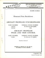 Revision to Illustrated Parts Breakdown for Propeller Synchrophaser and Propeller Phase and Trim Control 