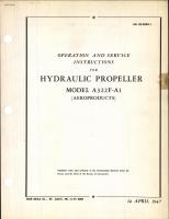 Operation & Service Instructions for Hydraulic Propeller Model A322F-A1