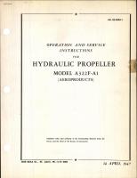 Operation & Service Instructions for Hydraulic Propeller Model A322F-A1