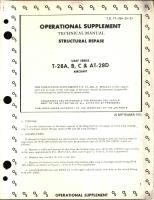 Operational Supplement to Structural Repair for T-28A, T-28B, T-28C  and AT-28D Aircraft